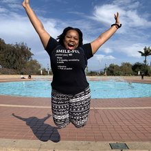 Load image into Gallery viewer, Smileful definition black short sleeve t-shirt